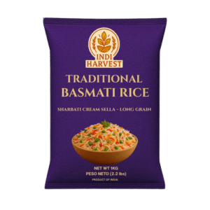 Sharbati Cream Sella Long Grain Basmati Rice 1kg