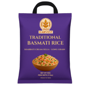Sharbati Cream Sella Long Grain Basmati Rice 5kg